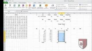 Tabla de frecuencias en Excel para datos agrupados [upl. by Schear]