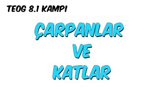 Çarpanlar ve Katlar  81 Kampı [upl. by Glendon]