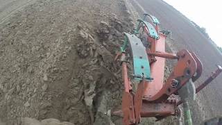 Plowing John Deere 2130 with Kverneland [upl. by Nosnevets]