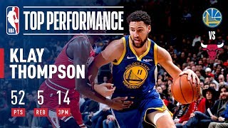 Klay Thompson Drops 52 amp BREAKS NBA RECORD With 14 3Pointers  October 29 2018 [upl. by Meletius]