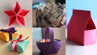 5 Best Paper Crafts  DIY Paper Craft  Ventuno Art [upl. by Seligmann]