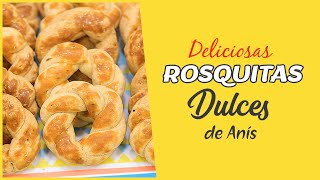 Deliciosas Rosquitas dulces de Anís  Receta fácil  Cositaz Ricaz [upl. by Nyllaf3]