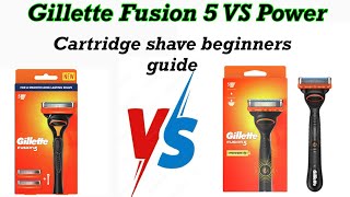 Gillette Fusion 5 and Gillette Fusion 5 Review  Cartridge Razor Shave tutorial for beginners [upl. by Tulley]