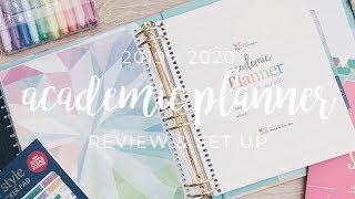 20192020 Erin Condren Academic Planner Review amp Set Up [upl. by Delora]