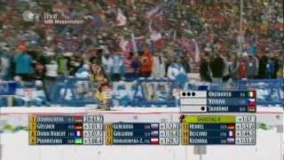 Biathlon WM Massenstart der Damen in Nove Mesto 2013 [upl. by Mailliwnhoj117]