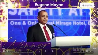 Eugene Mayne  Lifetime Achievement Award [upl. by Llenoil]