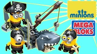 Mega Bloks Minions Shark Bait Building Toy Set Stop Motion For Kids [upl. by Reilly]