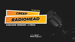 Creep  Radiohead Female Key Karaoke Version  Lyrics [upl. by Fermin]