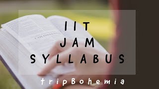 IIT JAM 2019 Syllabus  Mathematics [upl. by Dhaf358]