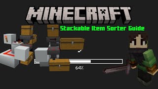 Stackable and Non Stackable Item Sorter • Minecraft 121 [upl. by Coucher]