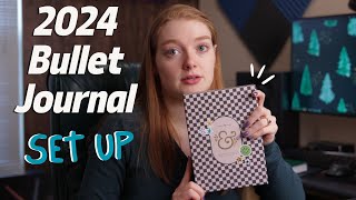 my 2024 Bullet Journal set up  plan with me [upl. by Flossie384]