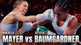 MIKAELA MAYER VS ALYCIA BAUMGARDNER HIGHLIGHTS [upl. by Esiahc702]