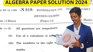 ALGEBRA 2024 BOARDS PAPER SOLUTION ALGEBRA MAHARASHTRA BOARD SSC STD 10TH VINAYS VISION [upl. by Ivett]