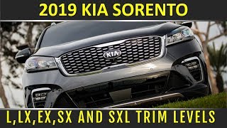 2019 Kia Sorento available in LLXEXSX and SXL trim levels [upl. by Siro934]