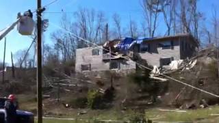 Harrison TN Tornado Damage [upl. by Annahs76]