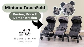 Miniuno TouchFold Travel Stroller  Review Price amp Demonstration [upl. by Also]