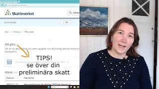 DAGS ATT LÄMNA IN EN PRELIMINÄR INKOMSTDEKLARATION INFÖR NÄSTA ÅR [upl. by Ttayh997]