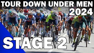 Santos Tour Down Under 2024 Men Elite STAGE 2 [upl. by Noslien]