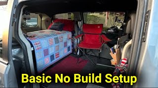 Simple Caravan Camper  Basic No Build Setup  Clutter Free Van Camping  vancamper clutterfree [upl. by Annodahs]