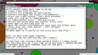 ‹AGARIO› HACK FREE BOTS 43 MASS 100 WORKING  FloridaBotsV1 [upl. by Viola160]