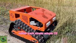 remote control crawler weeding machine Vigorun Tech remote operated crawler grass cutting machine [upl. by June]