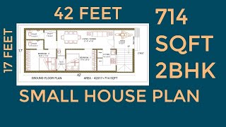 17 x 42 House Plan  1742 House Plan  17x42 House Plan  17x42 Feet House Plan [upl. by Ylremik]