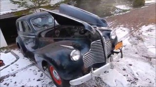 1940 Buick First Start in 30 years Straight eight [upl. by Flosser]