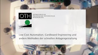 Low Cost Automation Cardboard Engineering und andere Methoden der schnellen Anlagengestaltung [upl. by Maya463]