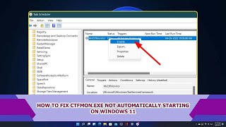 Windows 11 ctfmonexe not starting automatically in Windows 11  Fix ctfmonexe not starting issue [upl. by Akiemahs886]