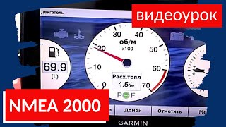 ВИДЕОУРОК СЕТЬ NMEA 2000 на ЛОДКЕ ЧТО ПОКАЖУТ LOWRANCE и GARMIN на лодке FISHPRO x7 и HONDA BF150 [upl. by Shull61]