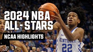 2024 NBA AllStars and their March Madness highlights [upl. by Margarette]