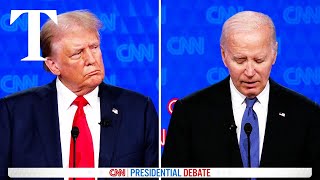 Trump vs Biden debate five disastrous moments [upl. by Lleral]