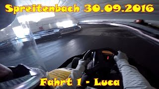 Kartbahn Spreitenbach 30092016  1 Fahrt  Luca [upl. by Stanford]