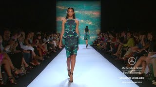 MONIQUE LHUILLIER HIGHLIGHTS  MERCEDESBENZ FASHION WEEK SPRING 2013 COLLECTIONS [upl. by Kelcie]