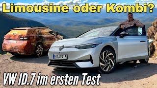 VW ID7 Pro Was kann die neue ElektroKlasse Die Limousine startet jetzt der Tourer 2024  Test [upl. by Pomona]