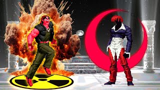 Mugen KOF Nuclear Ralf Vs Orochi Iori Team [upl. by Adnilav]