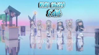 Run Away Edit with 🌟FRIENDS🌟  Roblox  Lavenderblossom [upl. by Nosiddam]