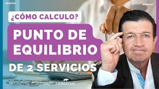 423 ¿Cómo CALCULAR el punto de equilibrio de dos SERVICIOS muy DIFERENTES [upl. by Adieren]