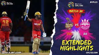 Extended Highlights  Trinbago Knight Riders vs Barbados Royals  CPL 2023 [upl. by Dera]