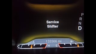 Jeep Cherokee KL Service Shifter Warning under 3 minute videoNo Help Known [upl. by Mahmud704]