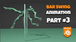 Blender Bar swing animation tutorial IKFK switching  Part 3 [upl. by Yemrots]