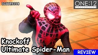 Mezco One12 Ultimates Spiderman Bootleg Toy Review 4K [upl. by Alethia640]