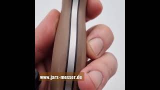 Odin JARS N690 Jagd Outdoor Messer quotRetroFarbequot Griffschalen aus G10 ist da wwwjarsmesserde [upl. by Renato]