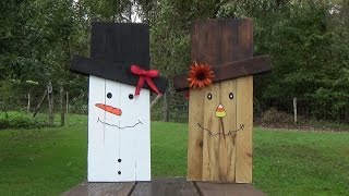 snowman amp scarecrow craft [upl. by Aerua]