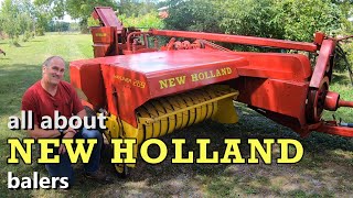 NEW HOLLAND balers from the 1960s how they work maintenance operation and making good bales [upl. by Tjaden539]