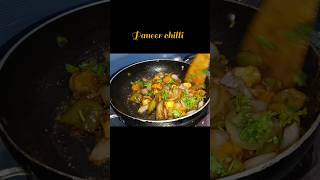 Paneer chilli  easy recipe  food paneer chillipaneer viralshorts [upl. by Ailekat]