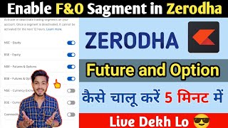 Zerodha FampO Activation  How To Activate Future and Options Sagment in Zerodha 2023 Bindass Invester [upl. by Keil]