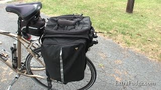 Topeak MTX Trunk Bag DXP Bicycle Trunk Bag Review [upl. by Magee]