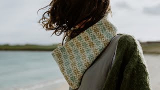 Shetland Wool Week Annual 2021  Sea Swell Snood  Nicole Coutts [upl. by Sidalg]