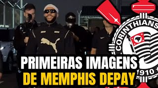 DESEMBARCOU PRIMEIRAS IMAGENS DO NOVO REFORÇO DO CORINTHIANS MEMPHIS DEPAY NO BRASIL [upl. by Nonnac]